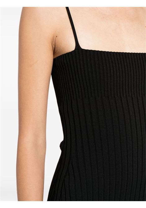 Abito midi a coste in nero - donna ALEXANDER WANG | 1KC2246011001